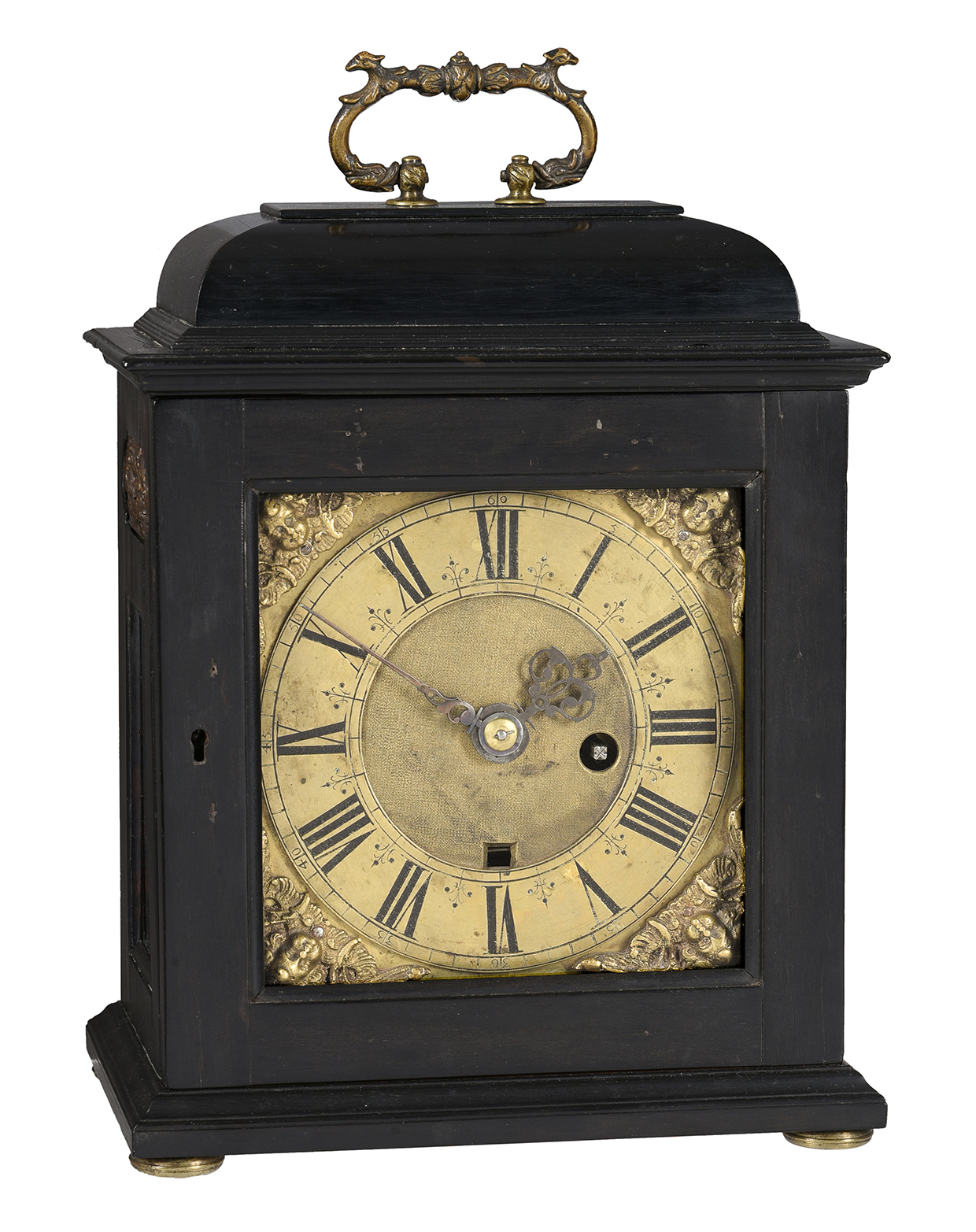Inline Image - Y Lot 190: A Fine William and Mary Ebony Table Clock with Silent Pull-Quarter Repeat on Two Bells, Samuel Watson, Coventry or London, Circa 1690 | Est. £4,000-6,000 (+ fees)