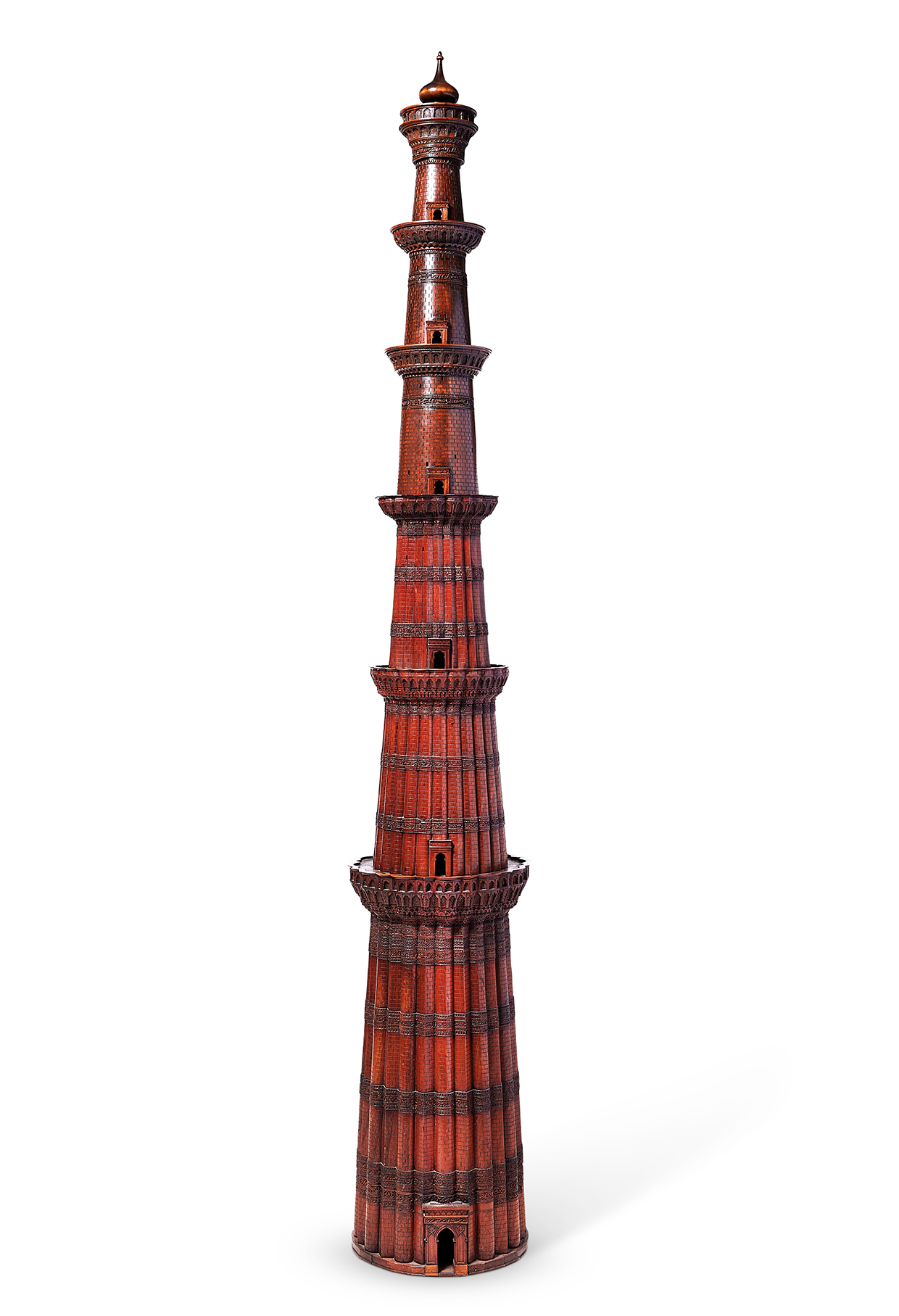 Inline Image - Lot 76: An Indian teak model of the Qutb Minar, 19th century and later | Sold for £75,200
