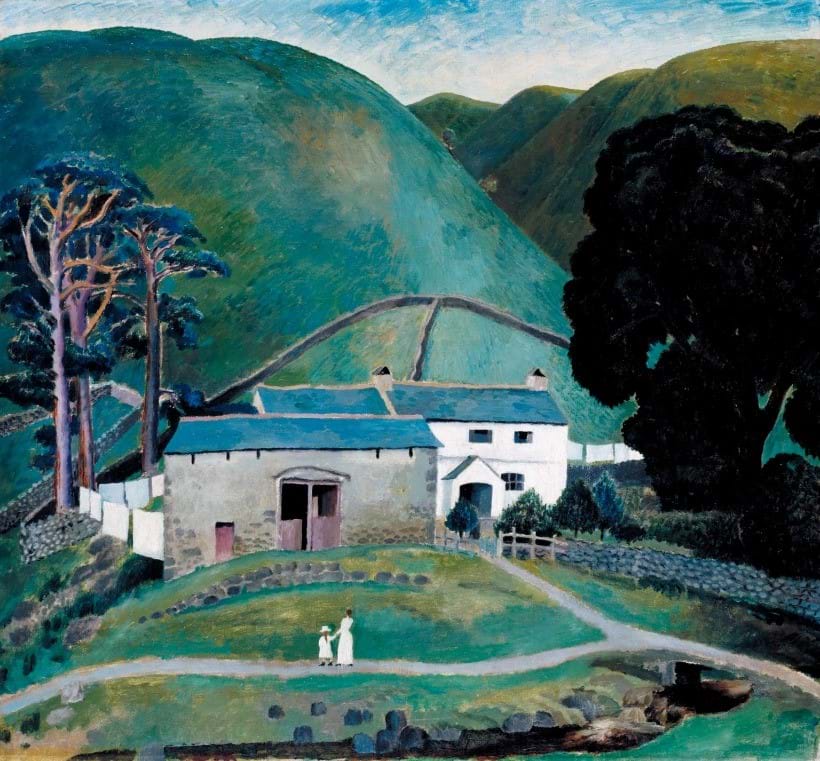 Inline Image - Dora Carrington, Farm at Watendlath, 1921, oil on canvas, Tate: Presented by Noel Carrington, the artist’s brother, 1987. Photo: Tate
