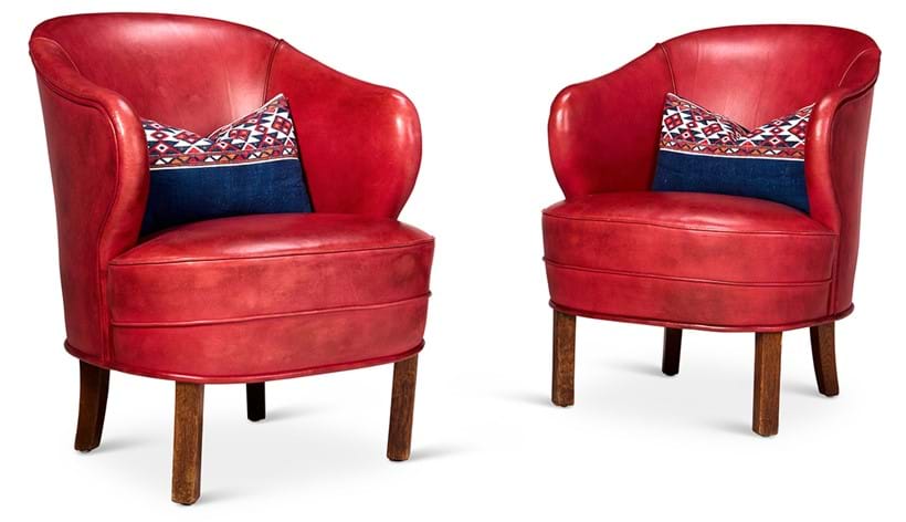 Inline Image - Lot 128: A pair of bergeres, circa 1930 | Sold for £30,200