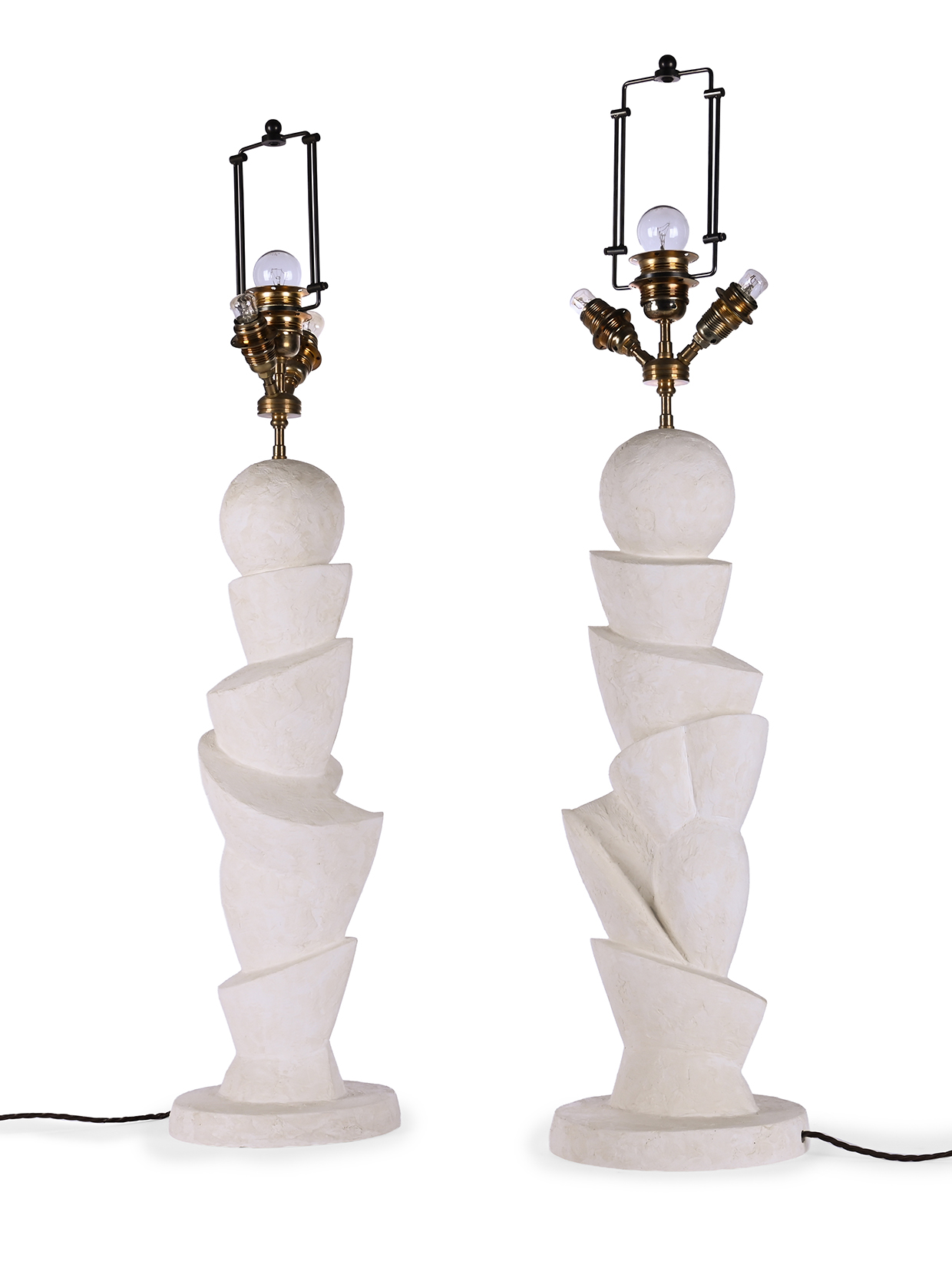 Inline Image - Lot 248: Philippe Anthonioz (French, B.1953), pair of 'L116' lamps, circa 1990 | Sold for £5,334
