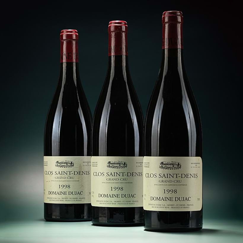 Inline Image - Lot 425: 1998 Domaine Dujac, Clos Saint-Denis Grand Cru, 3 x 75cl | Est. £1,200-1,600 (+ fees)