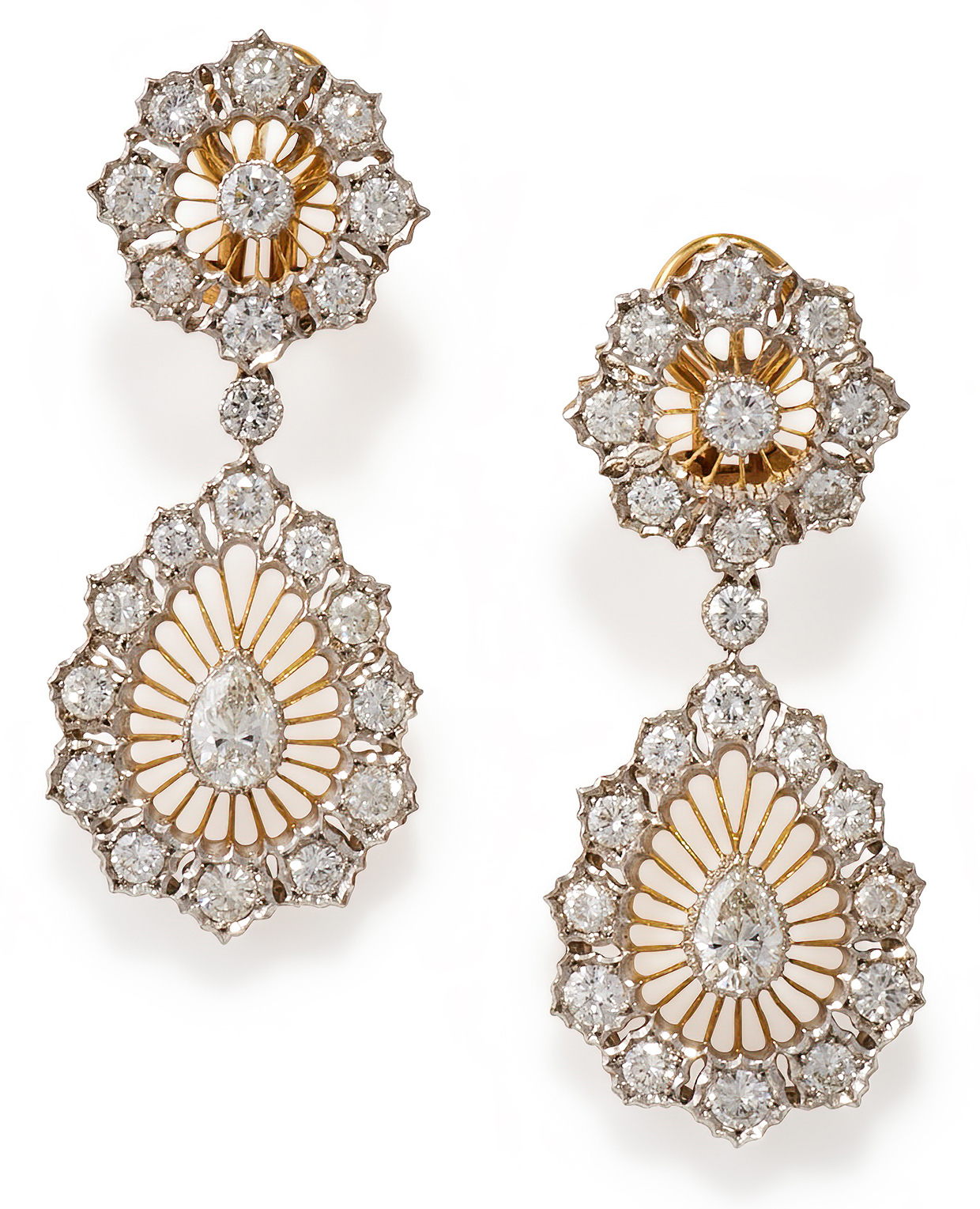 Inline Image - Lot 135: Buccellati, a pair of diamond earrings | Est. £10,000-15,000 (+ fees)
