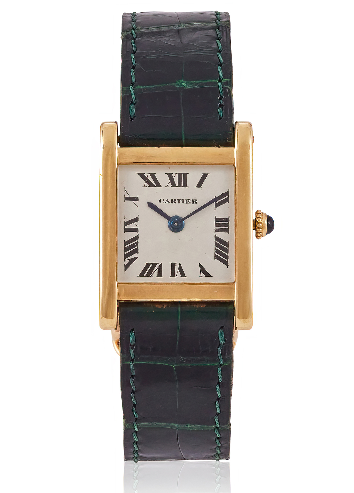 Inline Image - Cartier, Tank Normale, Ref. 7574, an 18 carat gold wristwatch, No. 10228, London 1966 | Sold for £37,700 (March 2025)