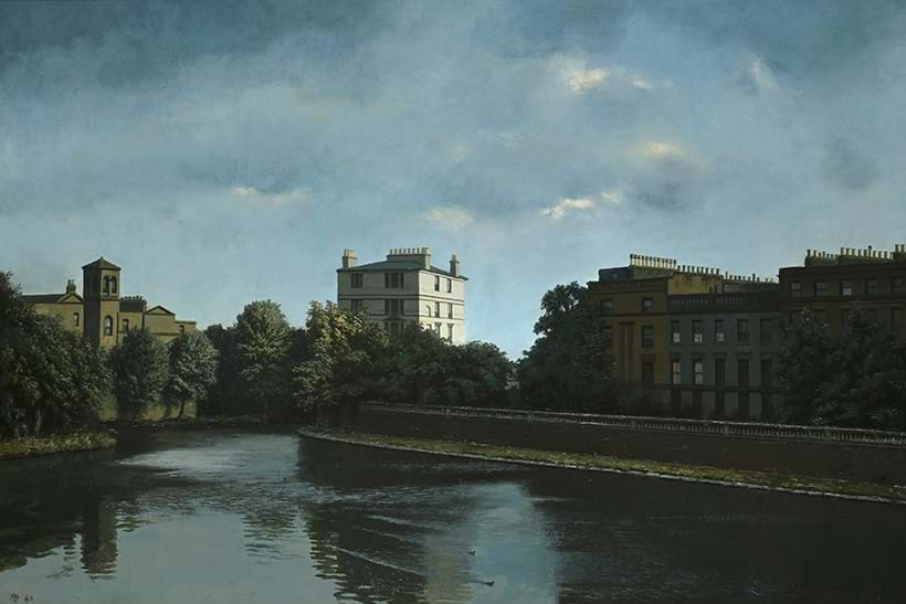 Inline Image - Lot 306: Algernon Newton (British 1880-1968) Regent's Canal, Paddington, oil on canvas | Sold for £107,300