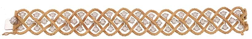 Inline Image - A two colour diamond bracelet by Buccellati | Sold for £10,625