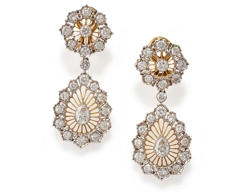 Inline Image - A Buccellati pair of diamond earrings | Sold for £25,400