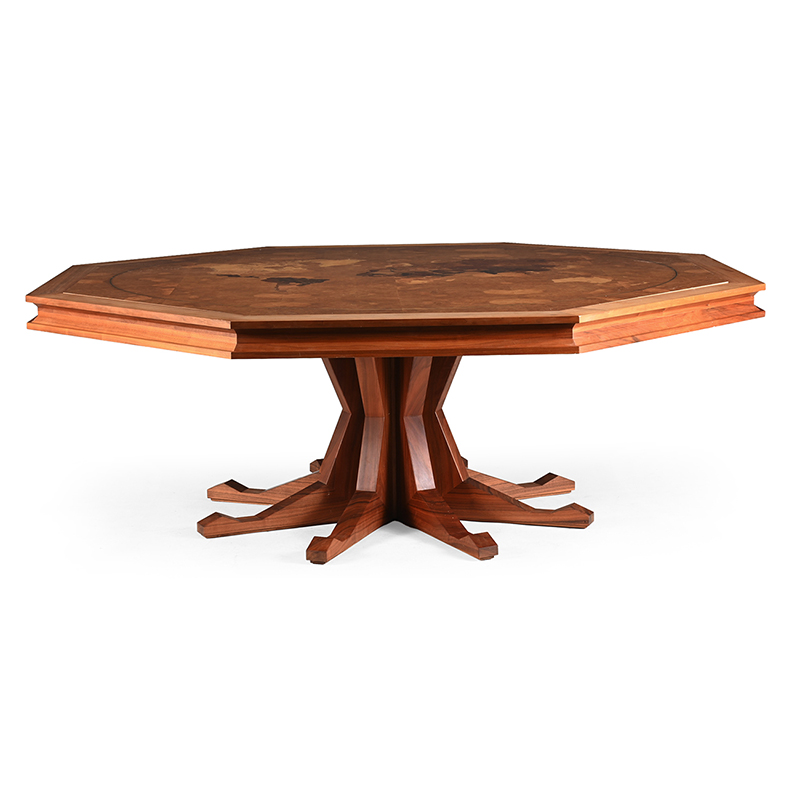 David Linley (British, B.1961) 'Map of the World' Octagonal Boardroom Table; 2011