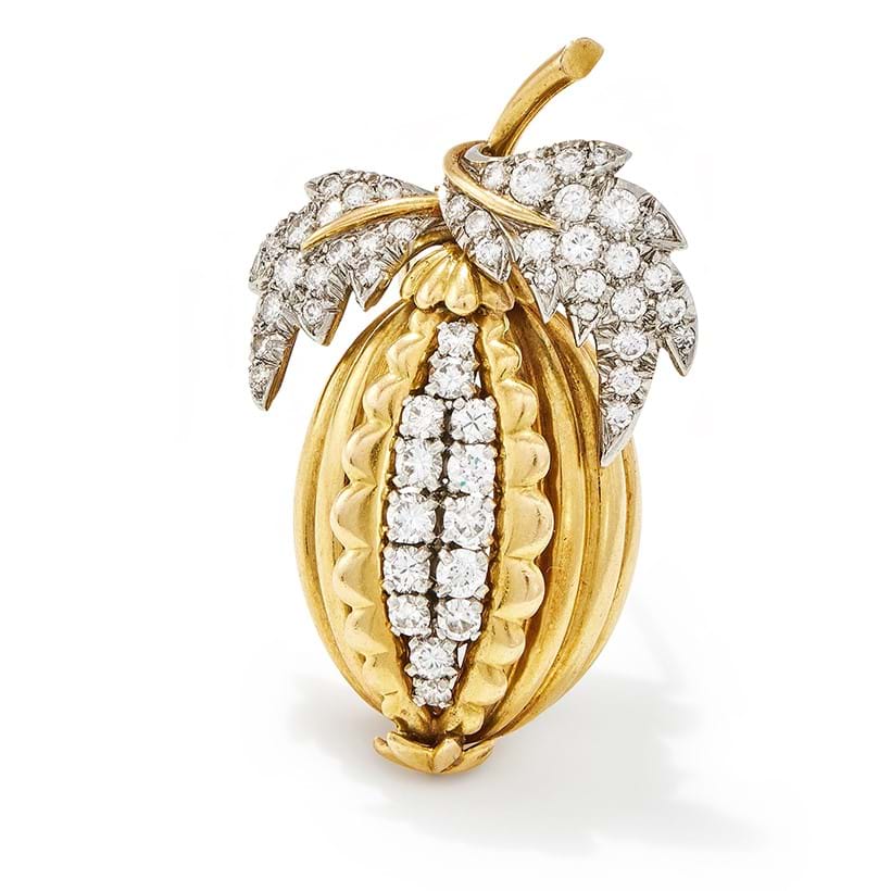 Inline Image - Jean Schlumberger, a diamond set brooch, 1950s | Sold for £13,970