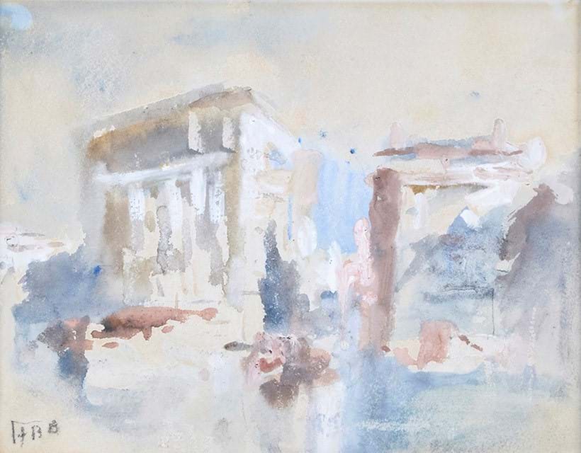 Inline Image - Lot 65: Hercules Brabazon Brabazon (British 1821-1906), ‘Venice’, Watercolour over touches of pencil heightened with bodycolor on paper | Est. £400-600 (+ fees)