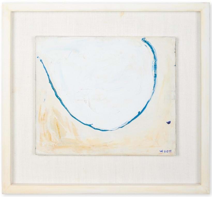 Inline Image - λ William Scott (British 1913-1989), 'Quiet River, 1962', Oil on canvas | Est. £15,000-25,000 (+ fees)