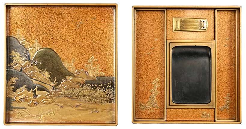 Inline Image - Lot 42: The interior of a suzuribako, formerly in the Charles A. Greenfield Collection | Est. £20,000-30,000 (+ fees)