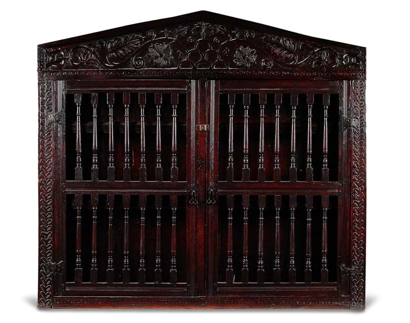 Inline Image - Lot 82: A Charles I oak mural cupboard North-West England, mid 17th century | Sold for £6,985