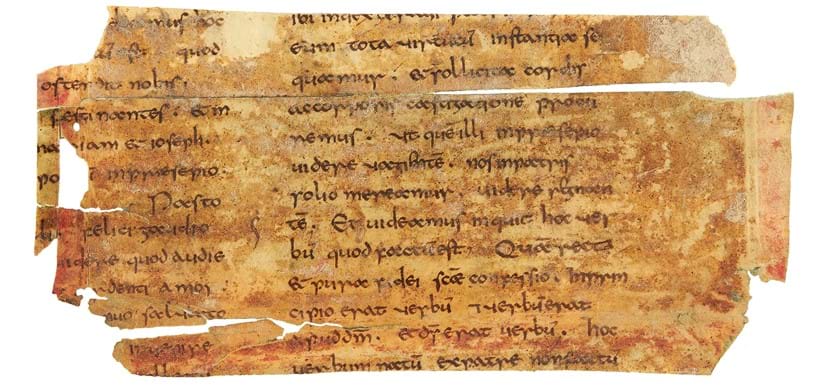 Inline Image - Lot 18: Bede, Homilies, in Latin, cuttings from a manuscript in a fine Anglo-Saxon minuscule on parchment, [most probably north-eastern France (perhaps Arras), first quarter of the ninth century] | Est. £20,000-30,000 (+fees)