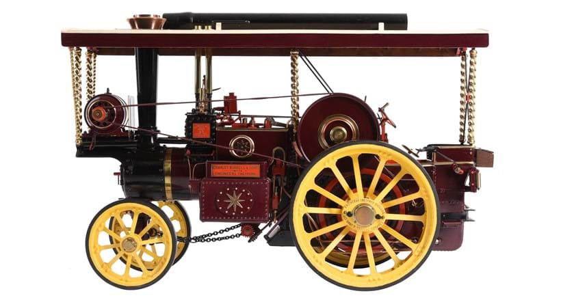 Inline Image - Lot 100: An exhibition standard 2 inch scale model of a Burrell showman's tractor | Est. £3,000-4,000 (+fees)