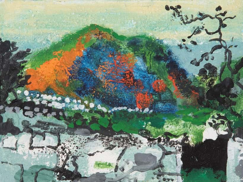 Inline Image - Lot 183: λ John Piper (British 1903-1992), 'Garn Fechan from Garn Fawr, Summer Evening', Oil on board | Est. £4,000-6,000 (+ fees)
