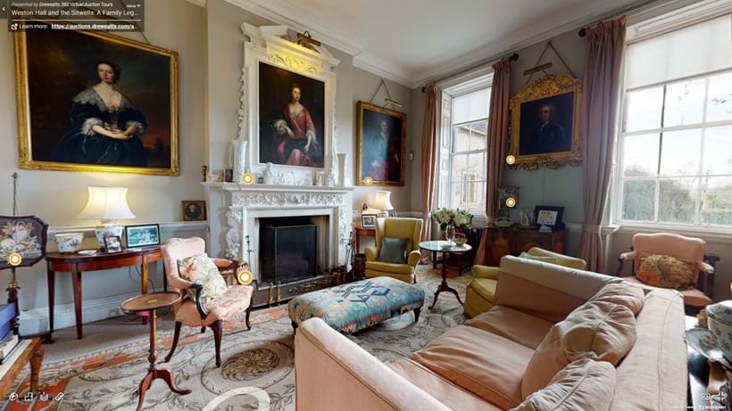 Inline Image - When you have found a lot you are interested in, hover over and click the orange tag (circle) to view the lot details: lot number, description, estimate and link through to lot listing.